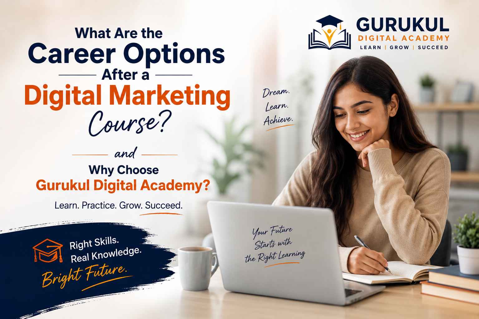 What Are the Career Options After a Digital Marketing Course and Why Choose Gurukul Digital Academy ?